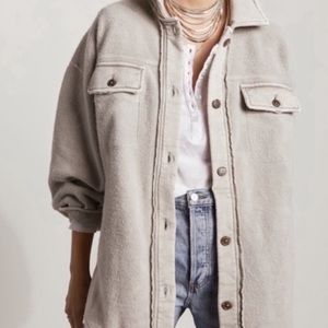 Free People Ruby Jacket in Stone, Size Medium